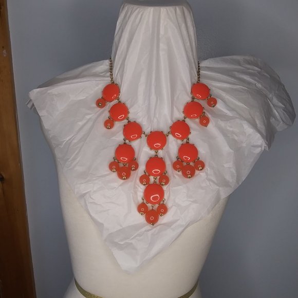 Baublebar statement necklace orangey pinkish baubles - Picture 11 of 16